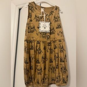 NWT Kate Quinn Bubble Romper in Elephant Bamboo 2T